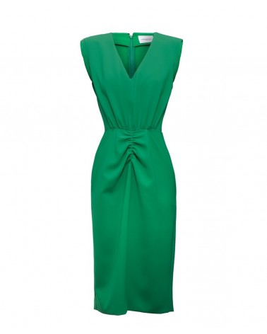 Vestido drap verde