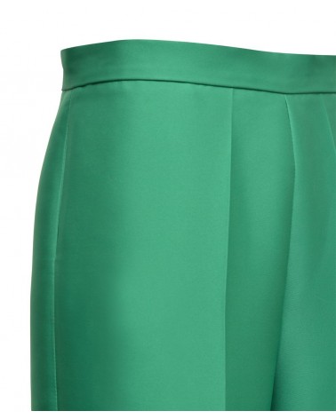 Pantalon cropped verde