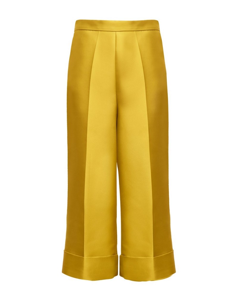 Pantalón cropped amarillo