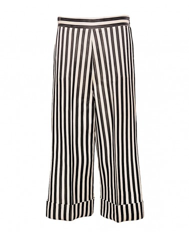 Striped cropped pant