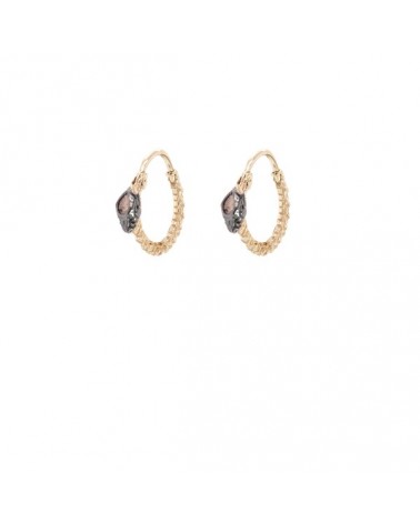 removable golded earring 2 in 1