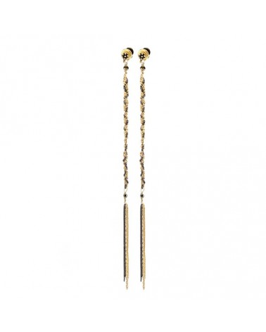 Long  braid earrings