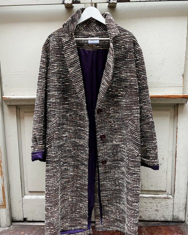 wool and lurex coat