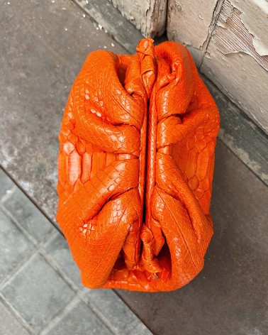 Tangerine Croissant bag
