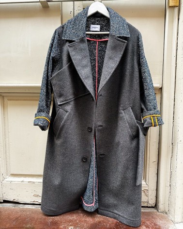 Silk and wool mix Coat