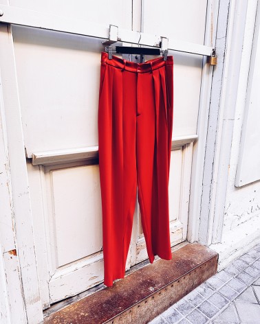 deep red Tailoring maculine trousers