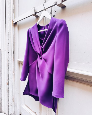 Purple Knot blouse
