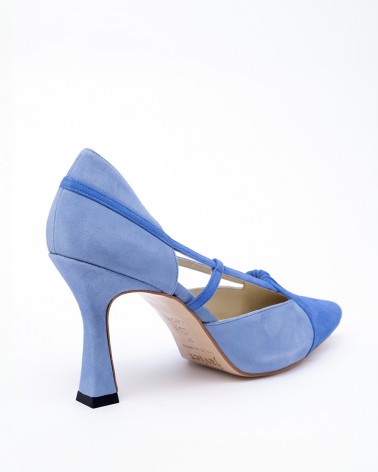 Pumps tacón semi-carrete plataforma agua