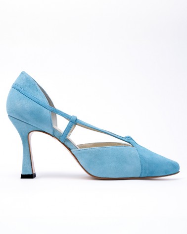 pumps hide platform teal suede heel