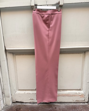 Pantalón recto raya marcada Rose
