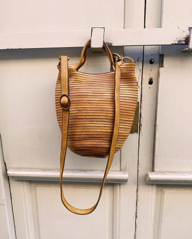 Basket bag in Clay  tone Calfskin
