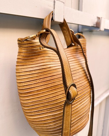 Basket bag in Clay  tone Calfskin