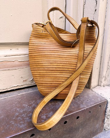 Basket bag in Clay  tone Calfskin