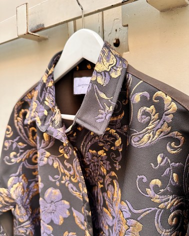Camisa brocada evasé