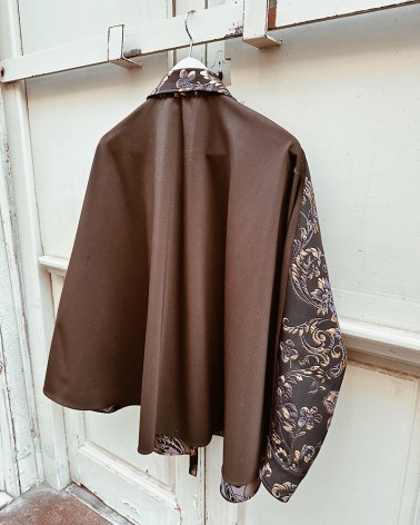 Camisa brocada evasé