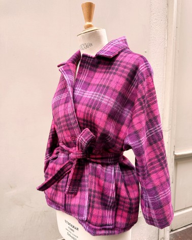 Pinky checks 3/4 jacket