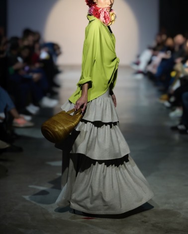 Maxi Falda volantes lurex