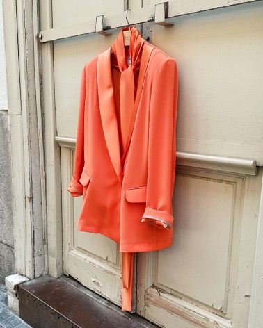 Chaqueta Smoking Mandarina