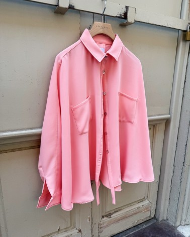 Flared Baby neon pink shrit