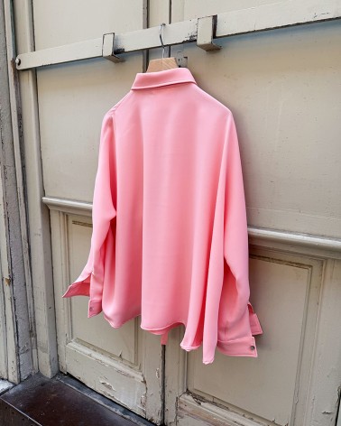 Flared Baby neon pink shrit