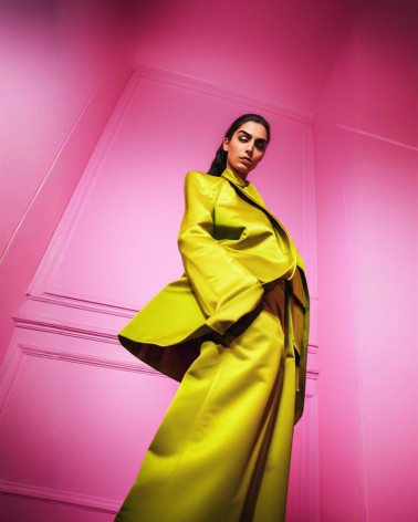 Tuxedo suit "paper bag"