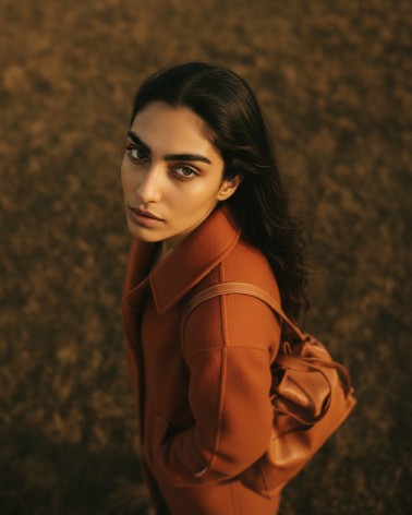 Bolso saco en piel natural